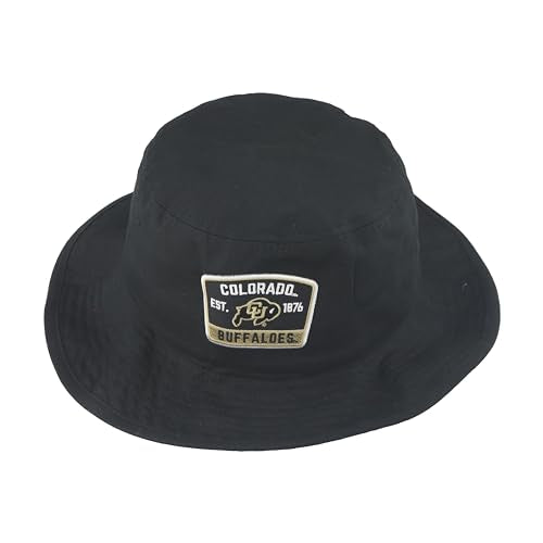 ZHATS Standard NCAA Officially Licensed Bucket Hat Patch Black Switchback