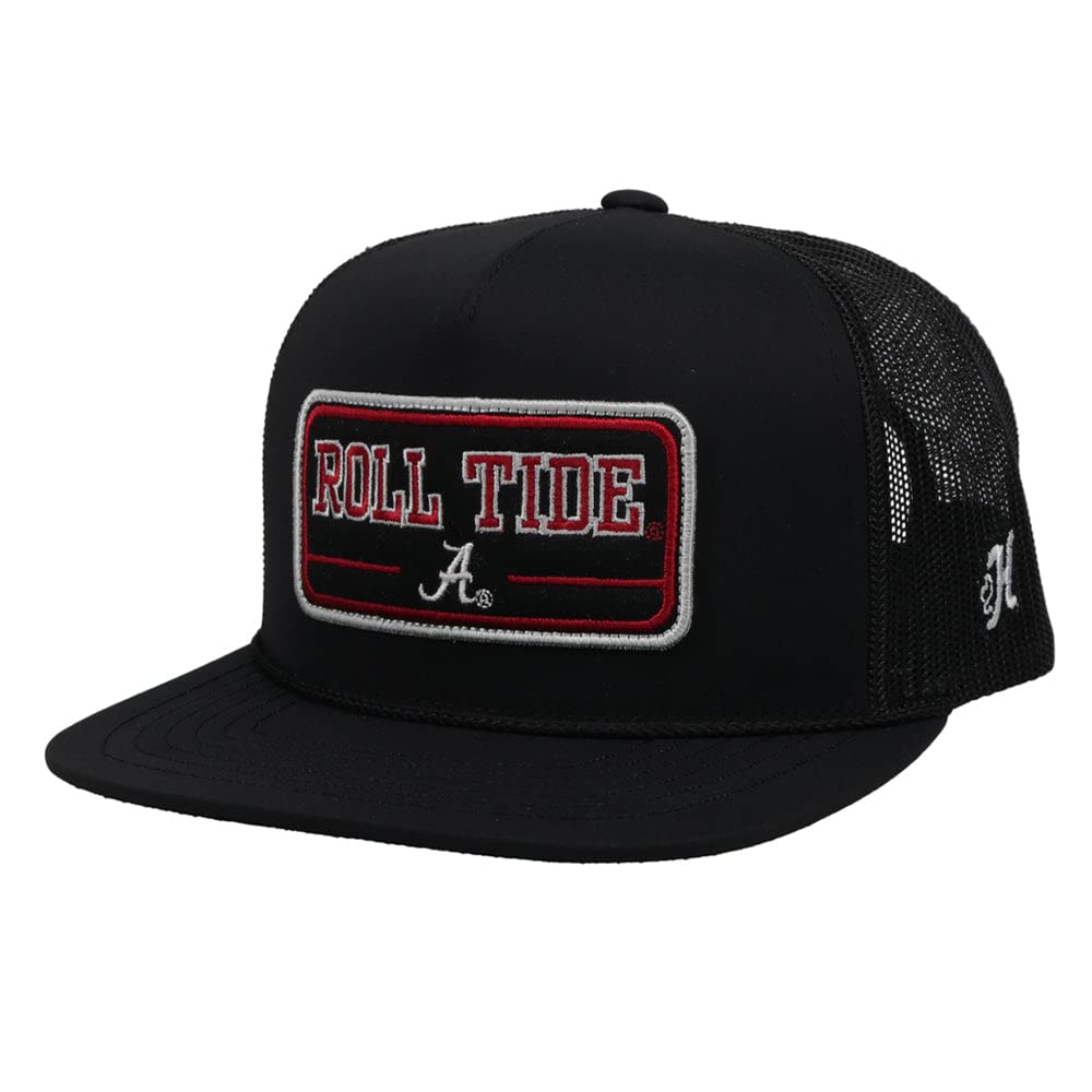 HOOEY Men's Officially Licensed Collegiate Adjustable Snapback Hat (Alabama - 7195T-BK) Black