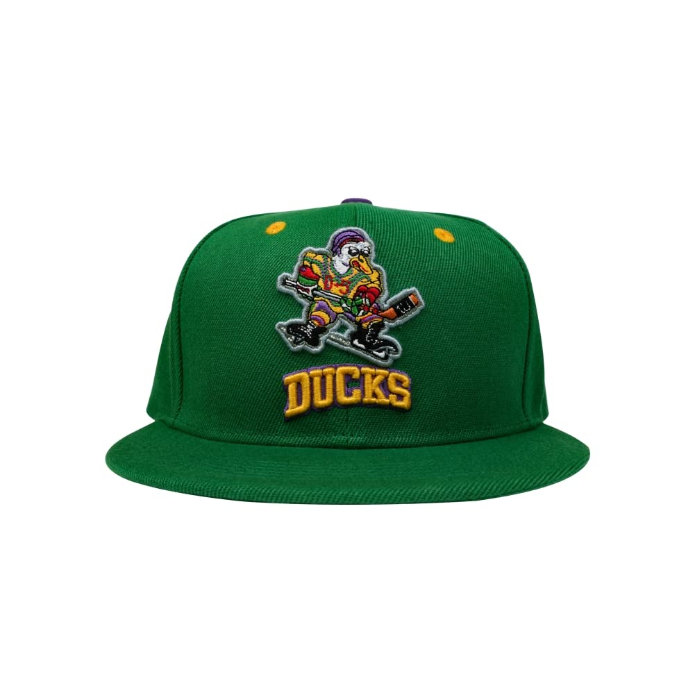 D-5 Mighty Ducks Adjustable Snapback Hat for Men Women #96 Conway #99 Banks Unisex Hip Hop Baseball Cap (Green)