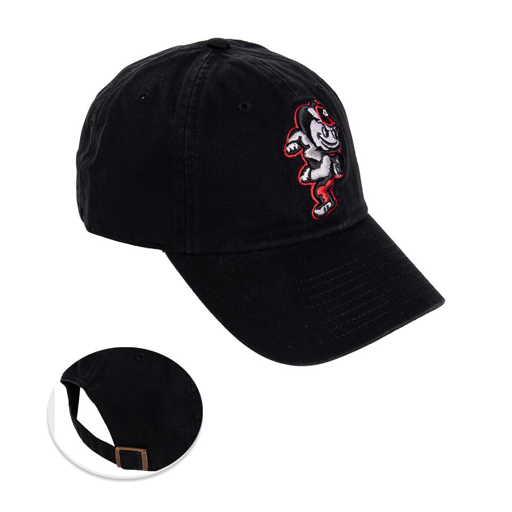 Desert Cactus The Ohio State University Baseball Hat OSU Buckeyes Brimmed Embroidered Hats Cap Adjustable Cloth Strap Adult (Style G1) Black