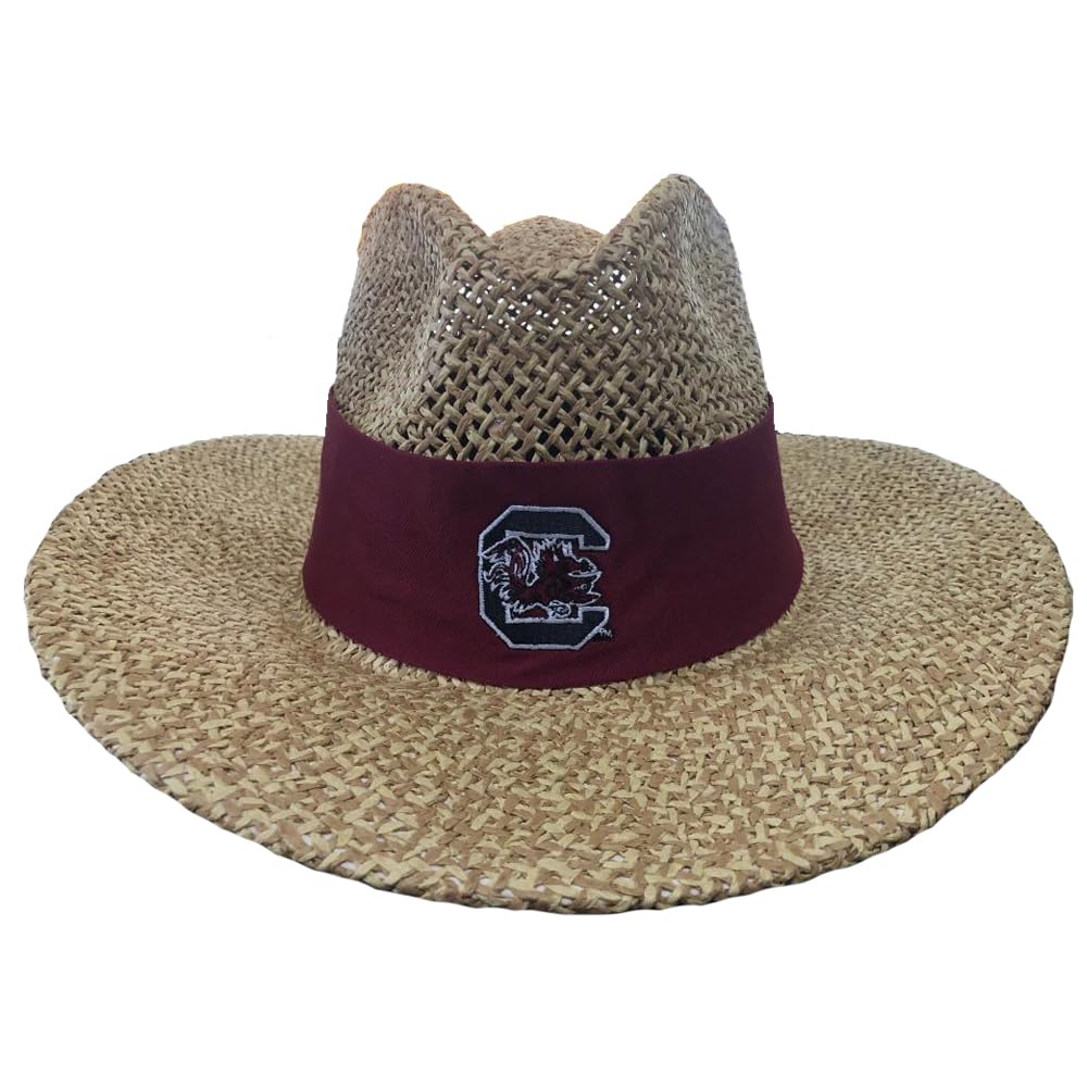 LOGOFIT South Carolina Gamecocks Angler Safari Straw Hat Cardinal