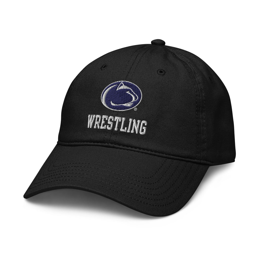 Elite Authentics Penn State Nittany Lions Wrestling Icon Logo Adjustable Baseball Hat, Black, One Size