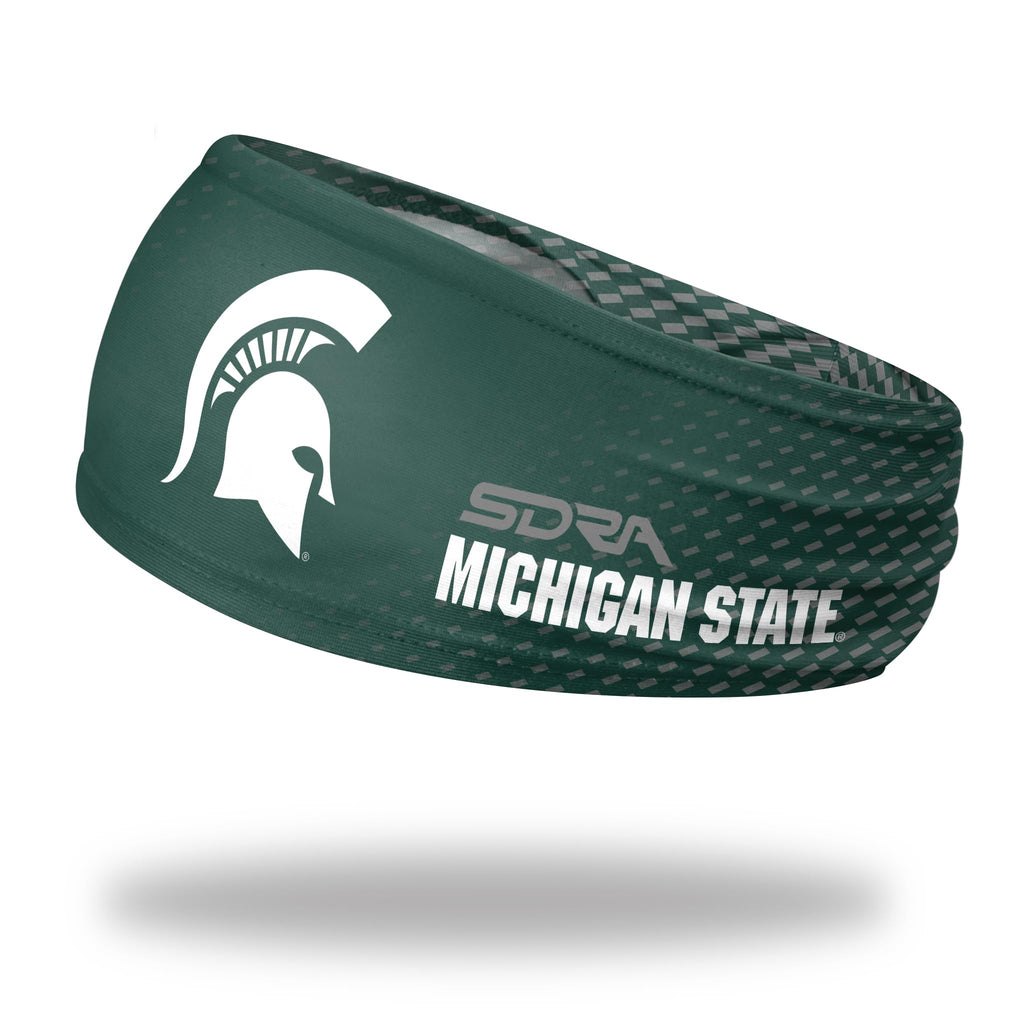 Michigan State Spartans 3.5" Wrap Headband Non Slip Tapered Headband (Michigan State Spartans) - College Basketball, Football, Baseball, and Game Day