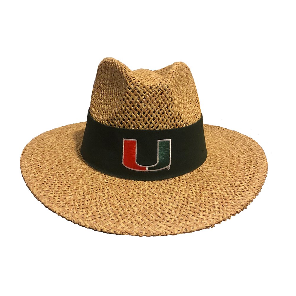 Miami Hurricanes NCAA Straw Safari Hat