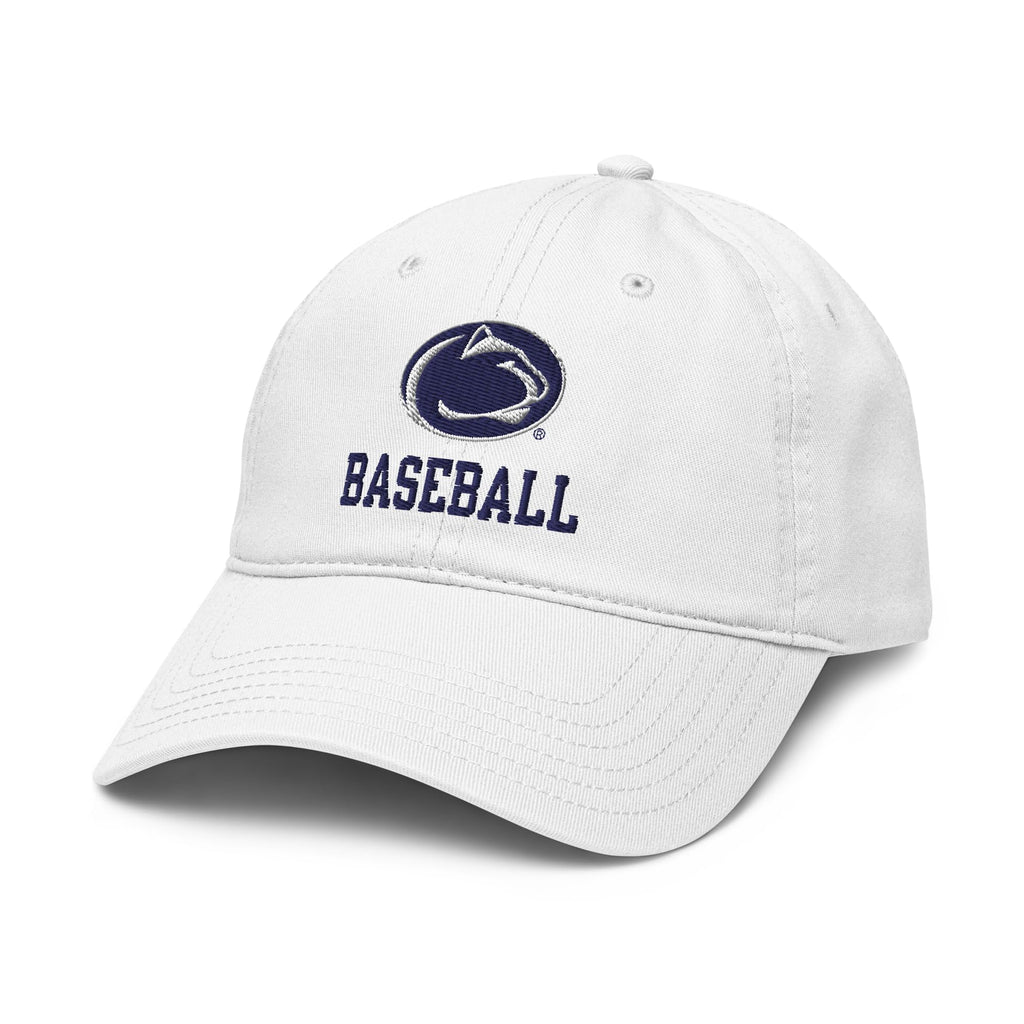 Elite Authentics Penn State Nittany Lions Logo Officially Licensed Adjustable Baseball Hat, White, One Size