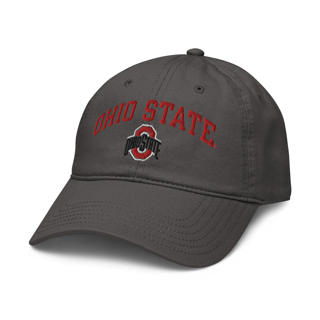 Ohio State Buckeyes Arch Over Gray Officially Licensed Adjustable Baseball Hat