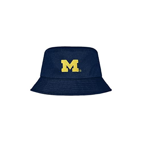 Michigan Wolverines NCAA Solid Blue Bucket Hat by FOCO - Campus Hats