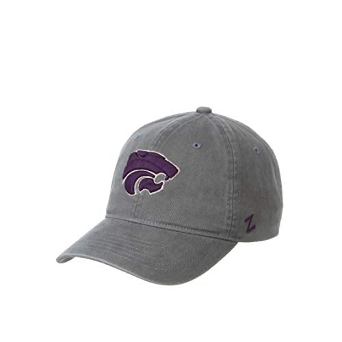 NCAA Kansas State Wildcats Mens Adjustable Scholarship Hat Charcoal, Kansas State Wildcats Charcoal, Adjustable