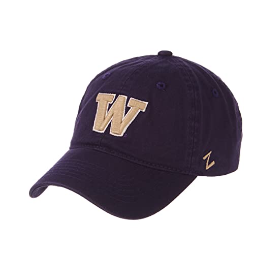 NCAA Zephyr Washington Huskies Mens Scholarship Relaxed Hat, Adjustable, Team Color