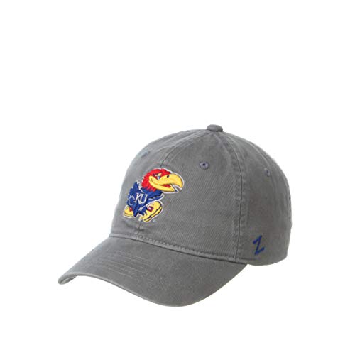 NCAA Kansas Jayhawks Mens Adjustable Scholarship Hat Charcoal, Kansas Jayhawks Charcoal, Adjustable, One size