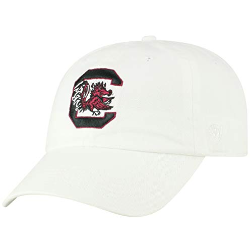 Top of the World South Carolina Fighting Gamecocks Men's Adjustable Relaxed Fit White Icon hat, Adjustable