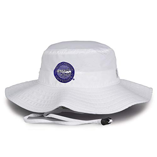 TCU Horned Frogs White Unisex College Team Boonie Bucket Hat, One Size