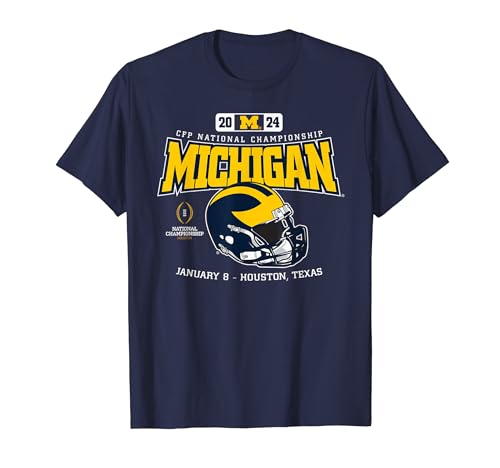 Michigan Wolverines 2024 CFP National Championship Blitz T-Shirt ...