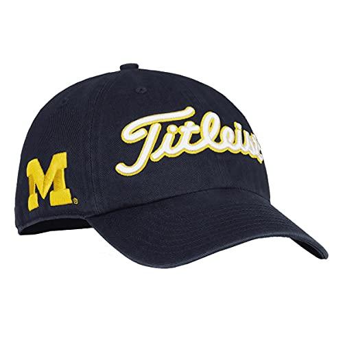 Michigan Wolverines Blue Garment Wash Unisex Golf Adjustable Hat - Campus Hats