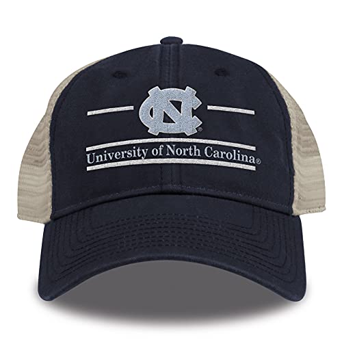 The Game Split Bar Design Trucker Mesh Hat, Navy, Adjustable, North Carolina Tar Heels