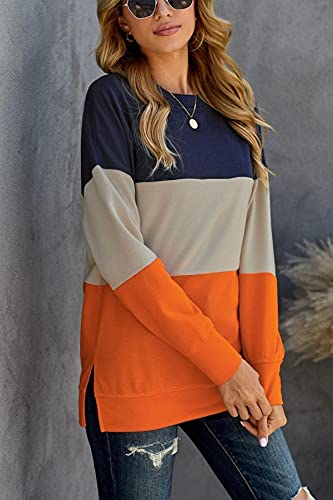 CNFUFEN Womens Fall Clothes Fashion Cute Long Sleeve Sweatshirt Color