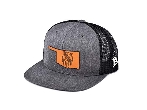 Branded Bills Oklahoma 46 Flat Trucker, Charcoal/Black