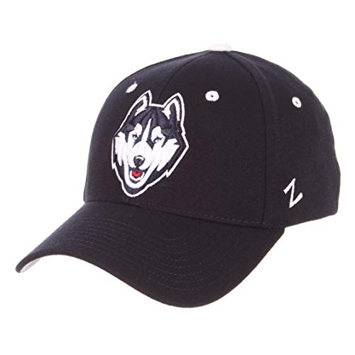 NCAA Zephyr Connecticut Huskies Mens ZH Stretch Fit Hat, Medium/Large, Navy