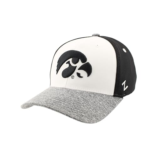 Zephyr Standard NCAA Officially Licensed Hat Fitted Ally, White, Medium