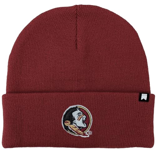 Campus Lab Official Florida State University Team Logo Knit Beanie - Unisex for Men and Women