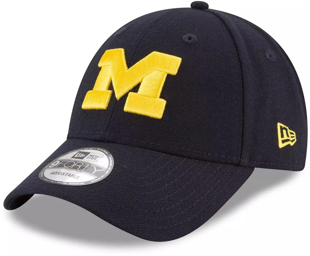 Michigan Wolverines 9Forty The League Adjustable Hat Navy