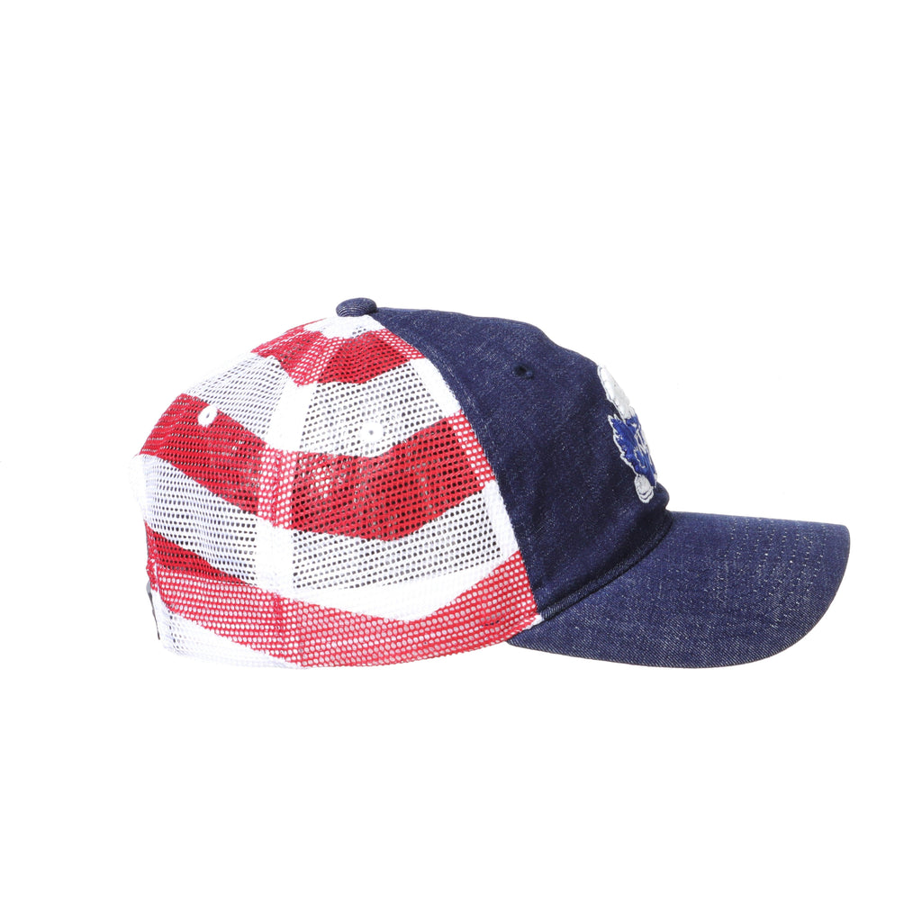 Kansas Jayhawks Red White and Blue Anthem Flag University Hat