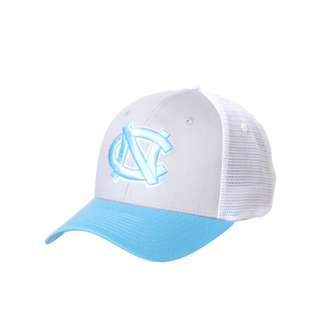 NCAA Zephyr North Carolina Tar Heels Blue Mesh Snapback Hat Cap Relaxed Wash